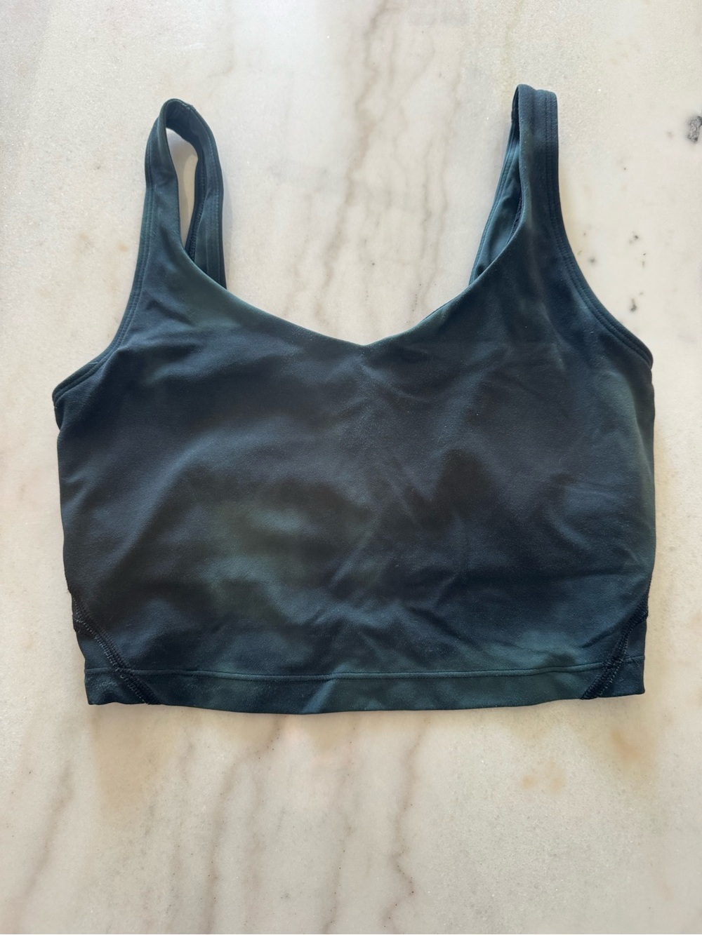 CRZ YOGA Black Seamless Crop Tank